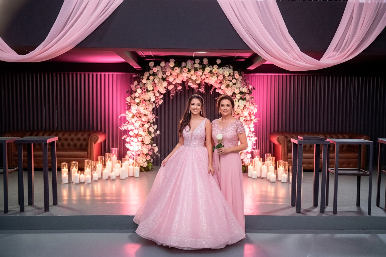 Aniversário de 15 anos — salão de eventos em Goiânia