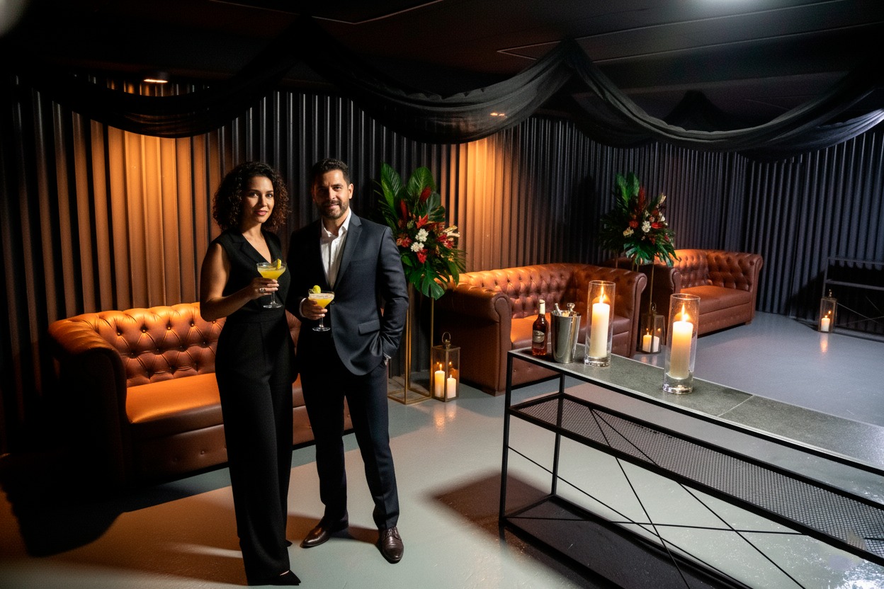 Camarote — visão superior do salão