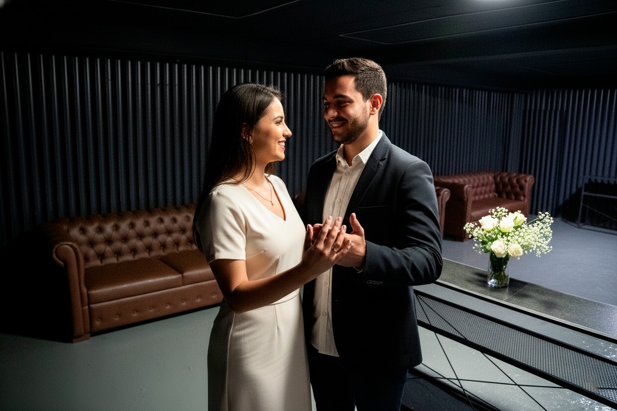 Salão de eventos para casamento — ambientação clássica