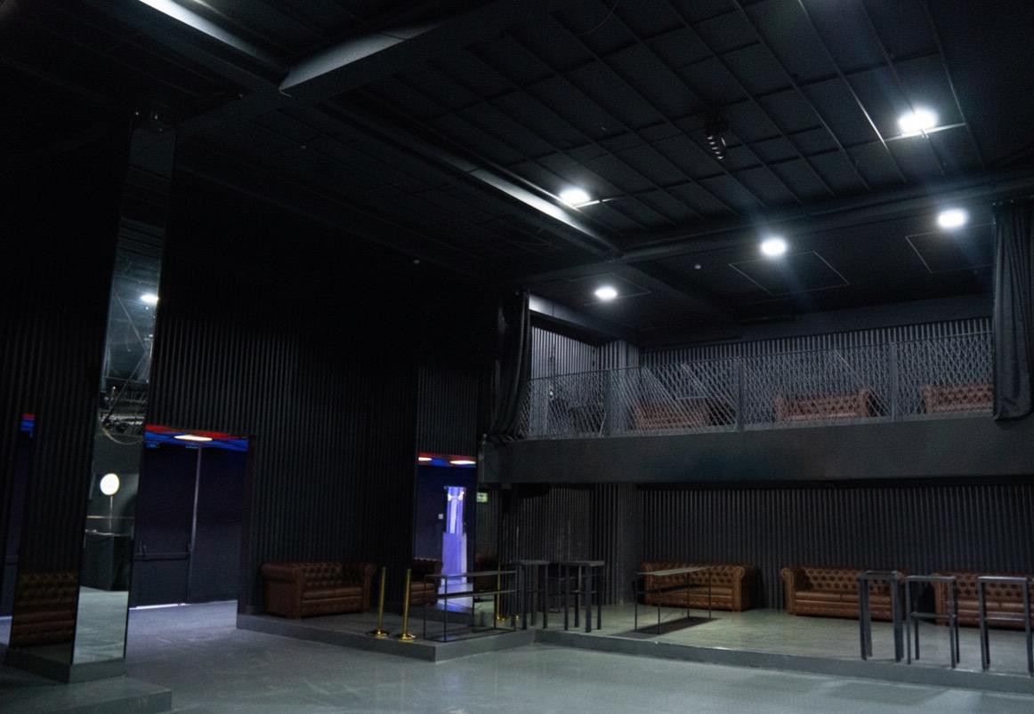 Salão de eventos — vista do camarote